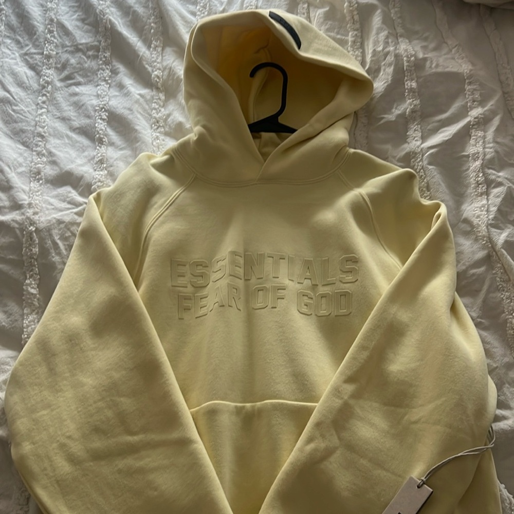 Essentials yellow hoodie